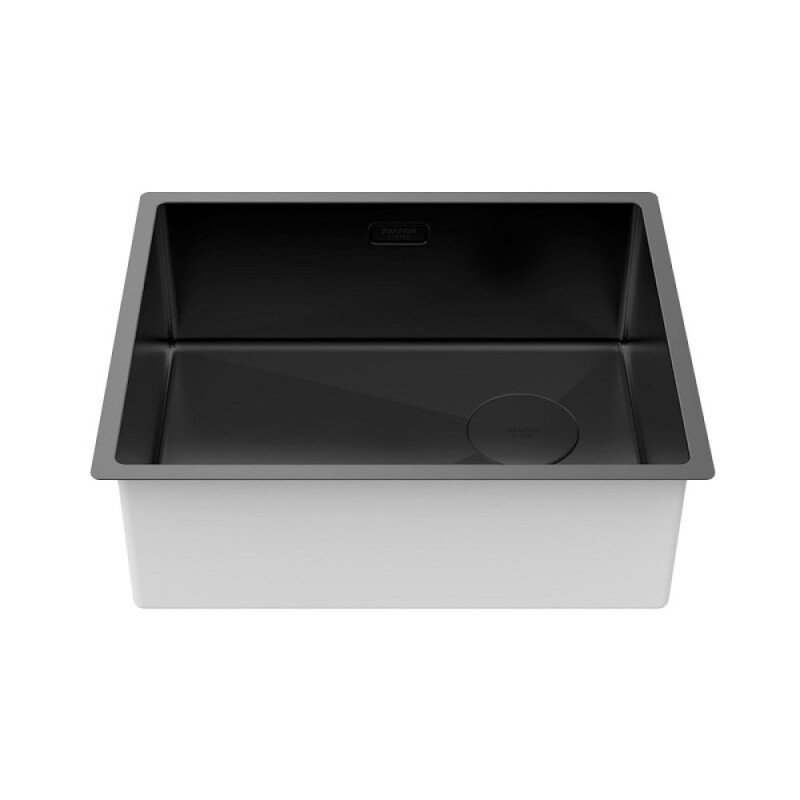 Мойка кухонная Paulmark Next-Skew 54 UNI, PM885444-MBN, 54 см, цвет черный матовый