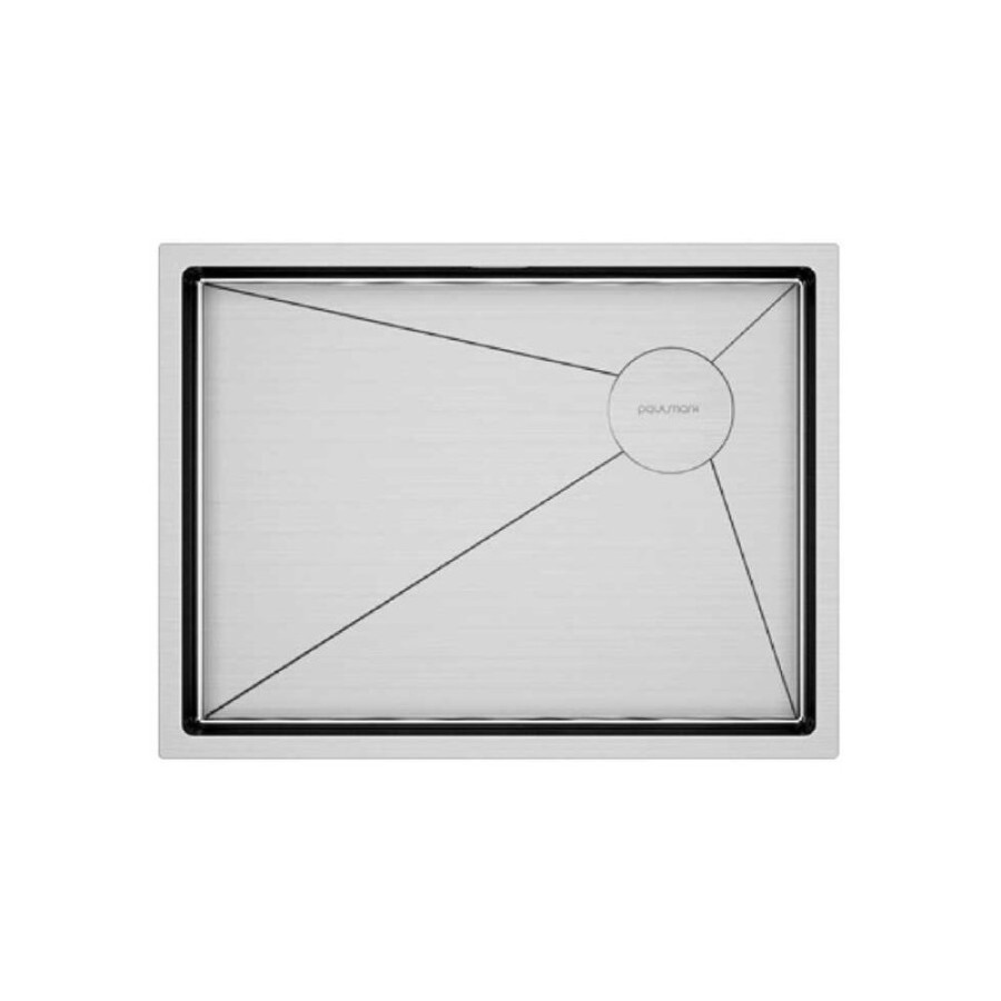 Мойка кухонная Paulmark Next-Skew-580, PM885844-BS, нержавеющая сталь