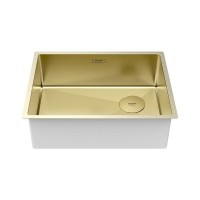 Мойка кухонная Paulmark Next-Skew 58 UNI, PM885844-LG, 58 см, цвет светлое золото