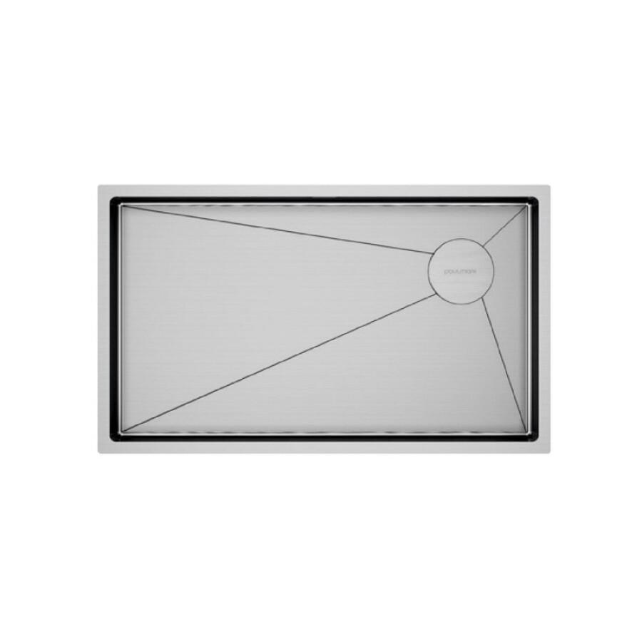 Мойка кухонная Paulmark Next-Skew-740, PM887444-BS, брашированная нержавеющая сталь