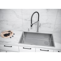 Мойка кухонная Paulmark Next-Skew-740, PM887444-BS, брашированная нержавеющая сталь