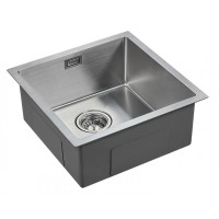 Мойка кухонная Paulmark Aller PM904444-BS, 44 см, брашированная нержавеющая сталь