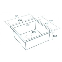Мойка кухонная Paulmark Velten PM905151-BG, 51 см, брашированное золото