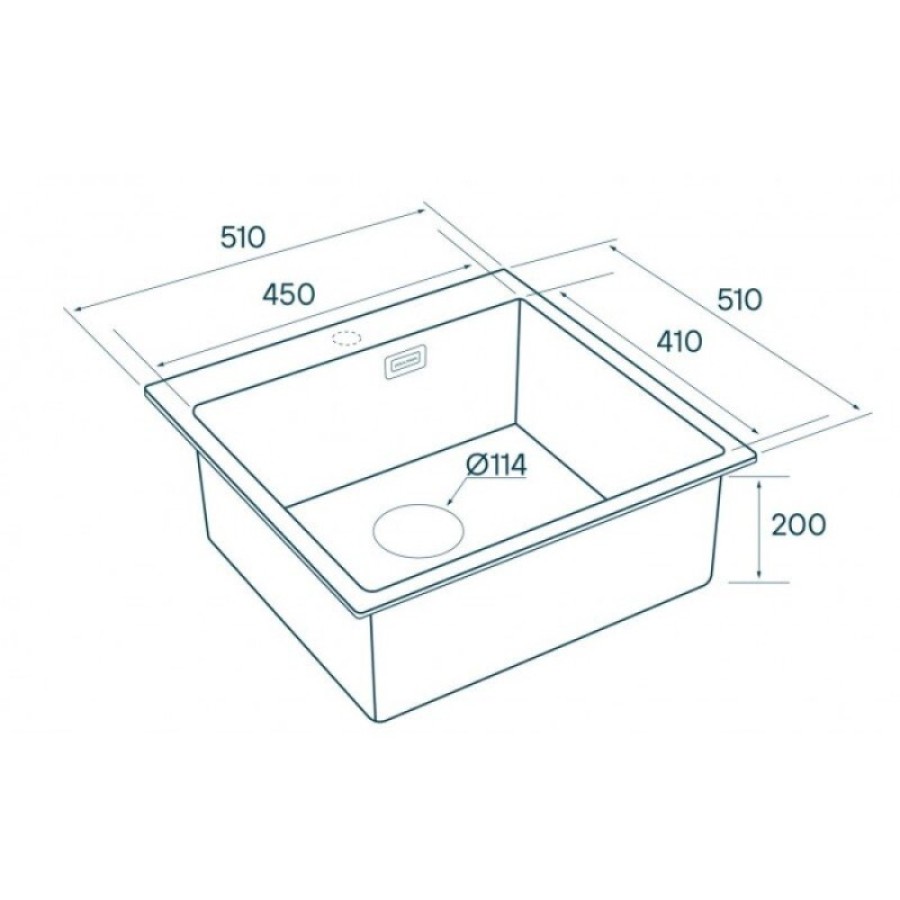 Мойка кухонная Paulmark Velten PM905151-BG, 51 см, брашированное золото