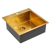 Мойка кухонная Paulmark Velten PM905151-BG, 51 см, брашированное золото