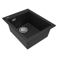 Мойка кухонная Paulmark Decoration, 41 см, PM934150-AN, цвет anthracite