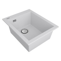 Мойка кухонная Paulmark Decoration, 41 см, PM934150-WH, цвет white