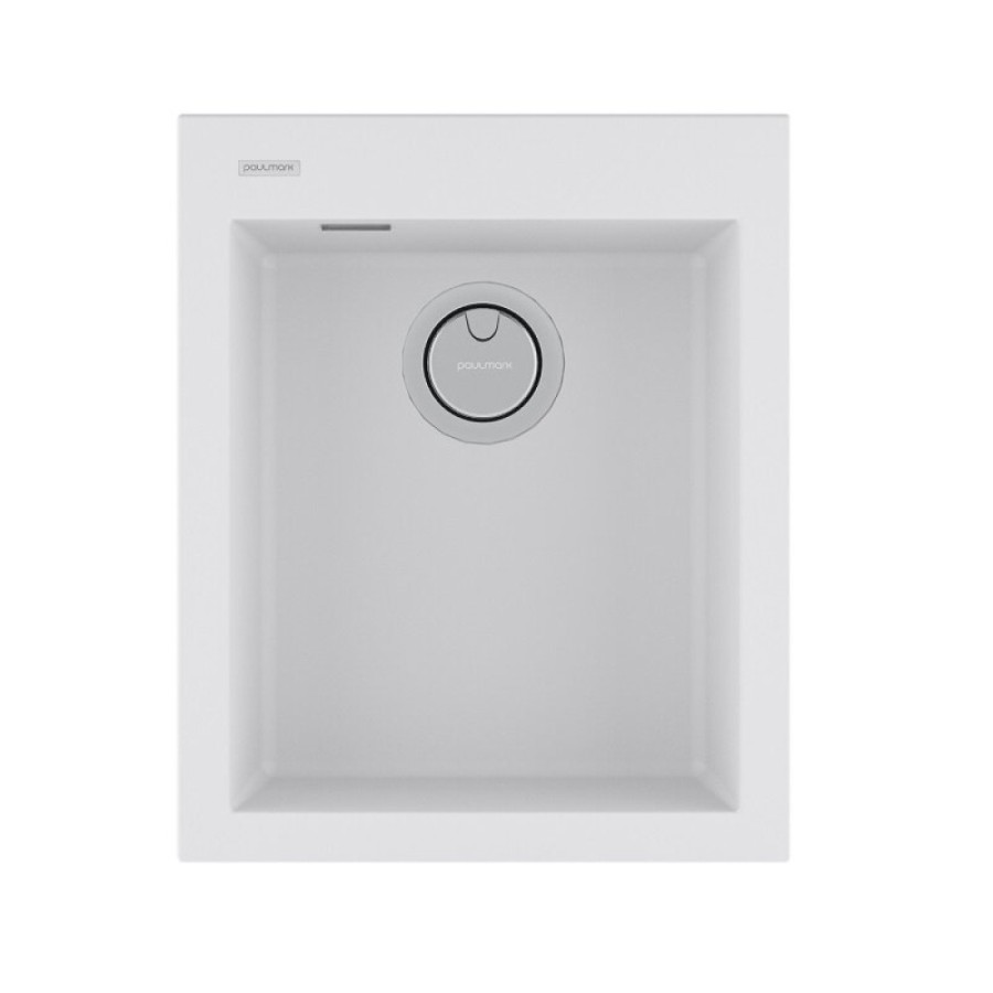 Мойка кухонная Paulmark Decoration, 41 см, PM934150-WH, цвет white