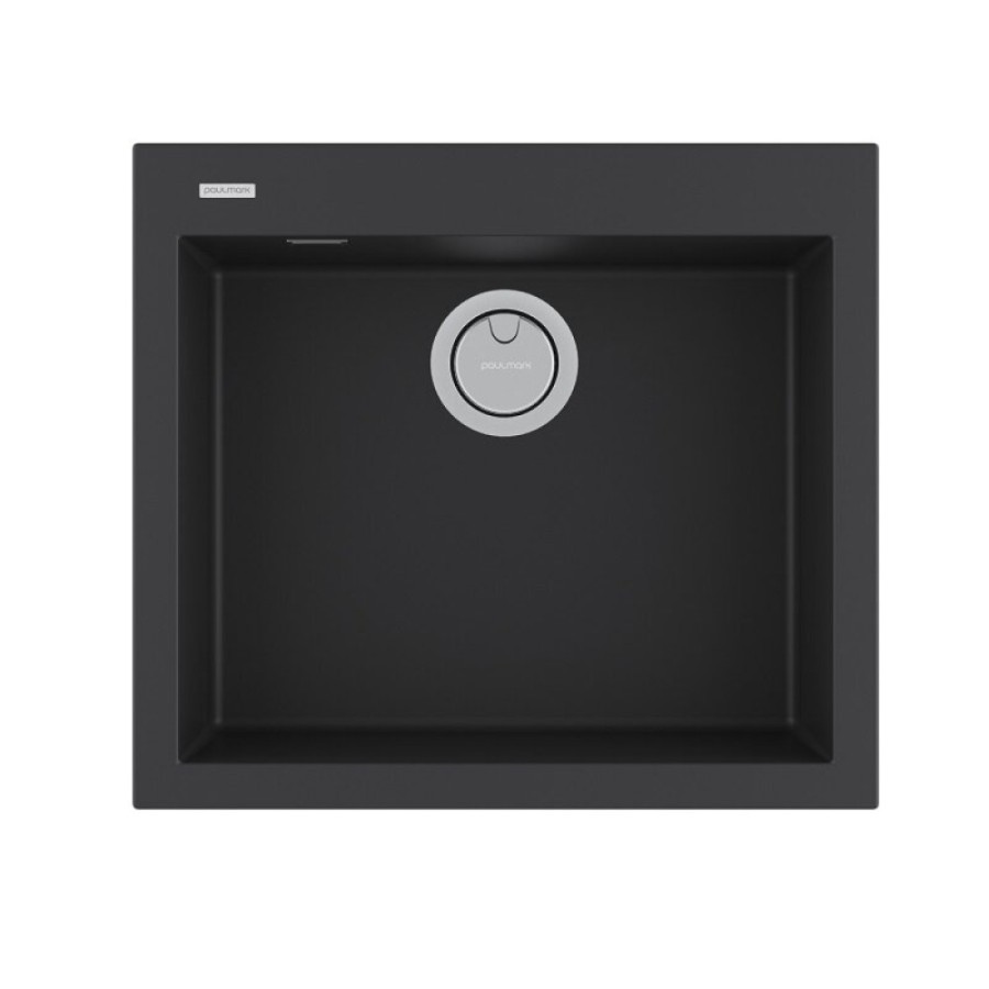 Мойка кухонная Paulmark Decoration, 56 см, PM935650-AN, цвет anthracite