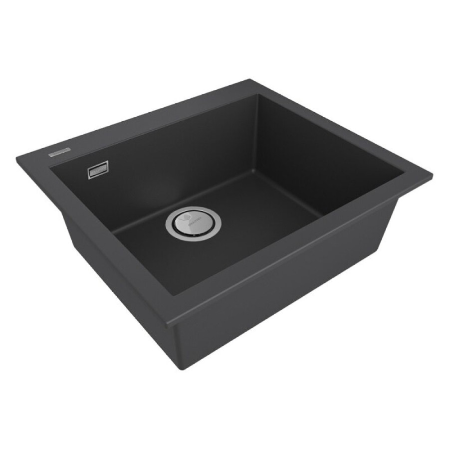 Мойка кухонная Paulmark Decoration, 56 см, PM935650-AN, цвет anthracite