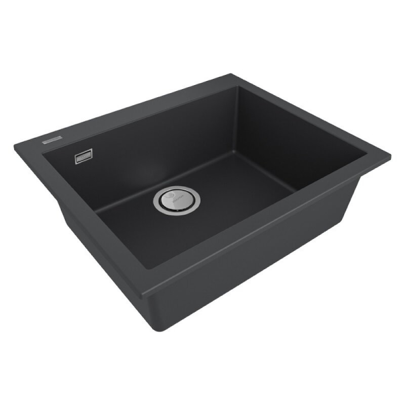 Мойка кухонная Paulmark Decoration, 60 см, PM936051-AN, цвет anthracite