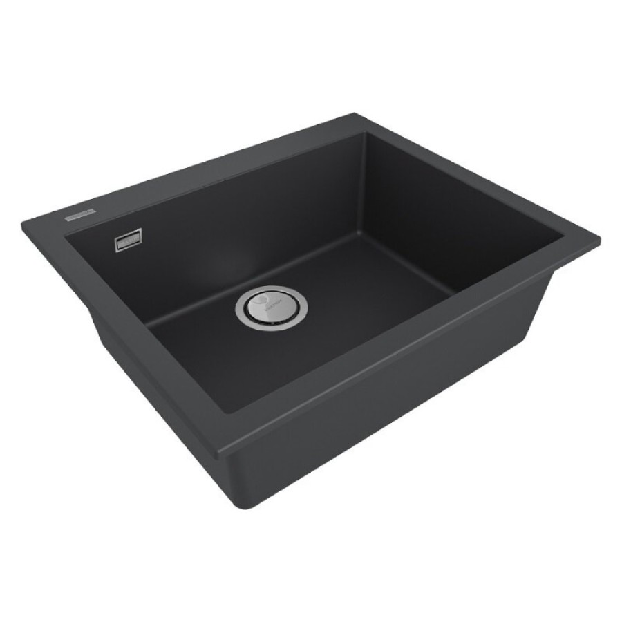 Мойка кухонная Paulmark Decoration, 60 см, PM936051-AN, цвет anthracite