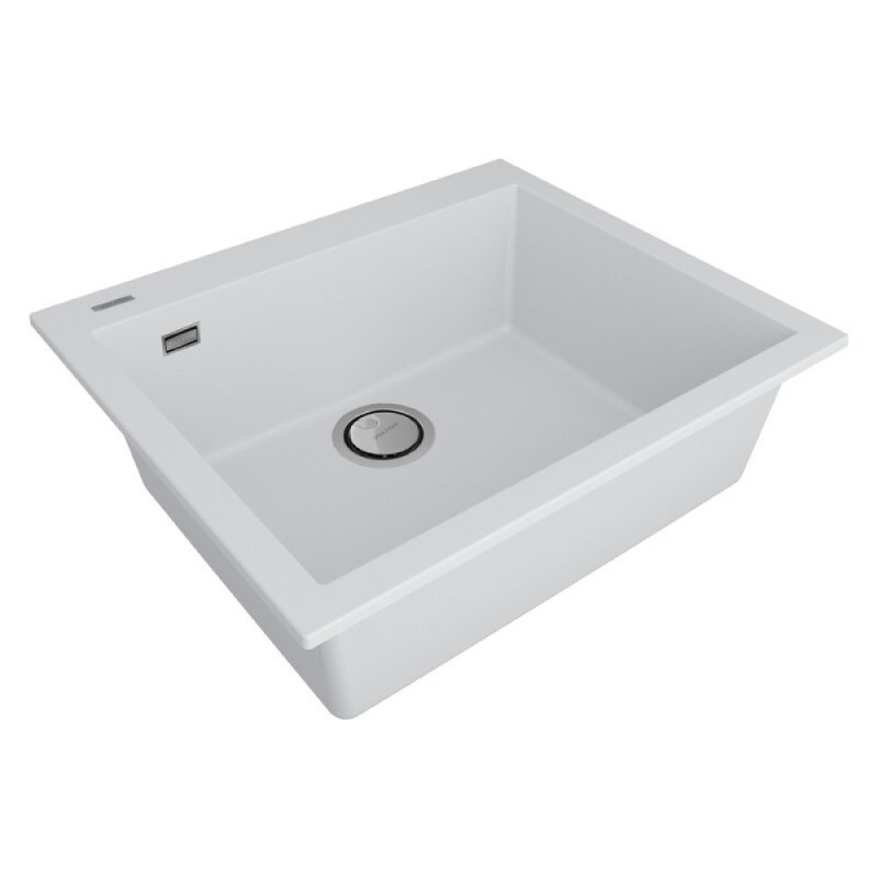 Мойка кухонная Paulmark Decoration, 60 см, PM936051-WH, цвет white