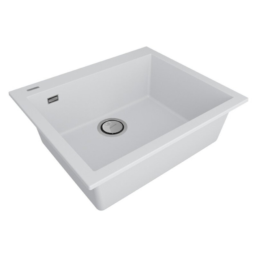 Мойка кухонная Paulmark Decoration, 60 см, PM936051-WH, цвет white