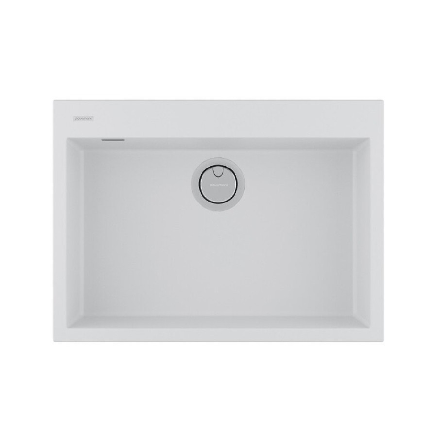 Мойка кухонная Paulmark Decoration, 69 см, PM936950-WH, цвет white
