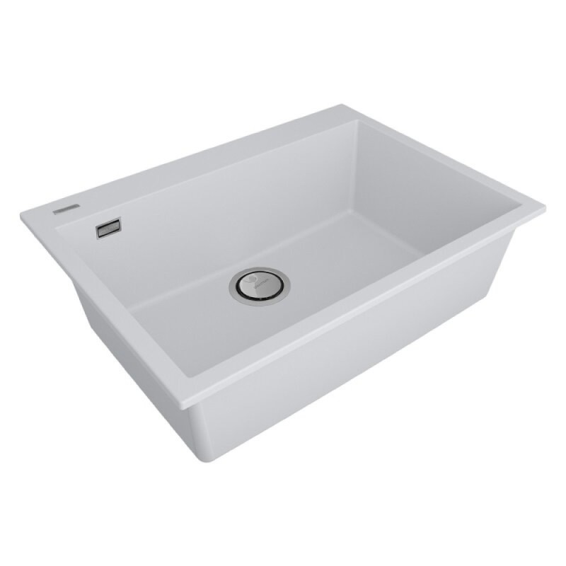 Мойка кухонная Paulmark Decoration, 69 см, PM936950-WH, цвет white