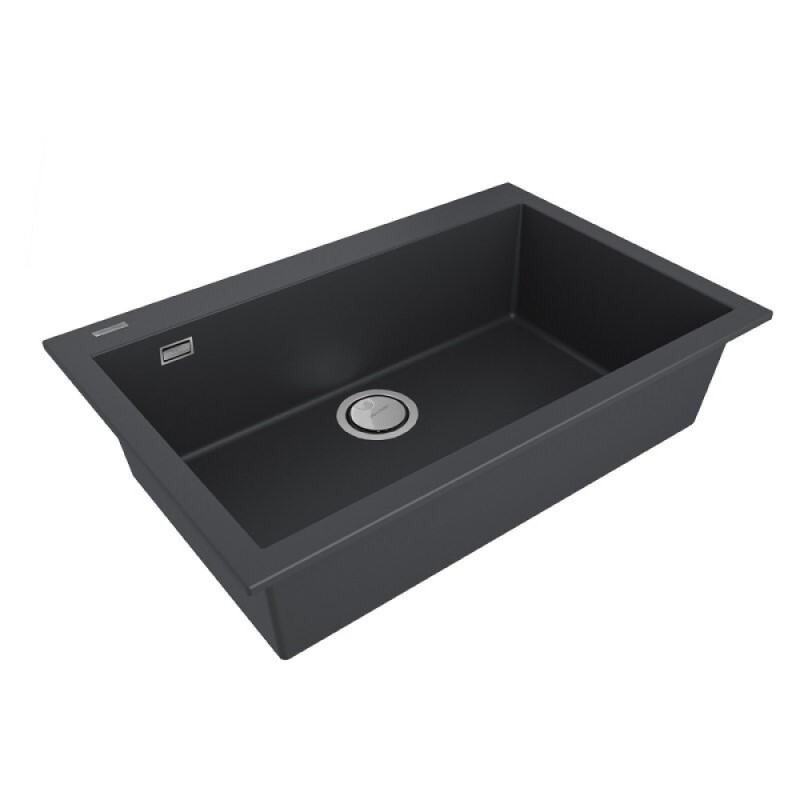 Мойка кухонная Paulmark Decoration, 76 см, PM937650-AN, цвет anthracite