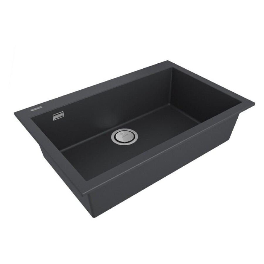 Мойка кухонная Paulmark Decoration, 76 см, PM937650-AN, цвет anthracite