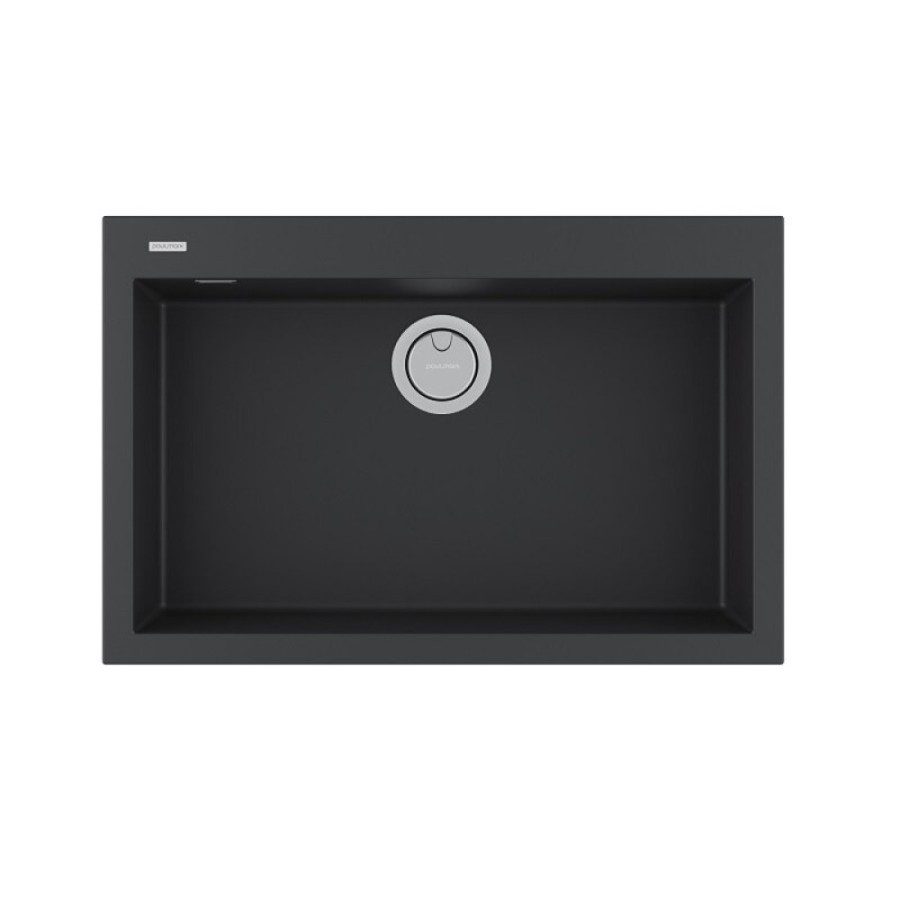 Мойка кухонная Paulmark Decoration, 76 см, PM937650-AN, цвет anthracite