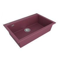Мойка кухонная Paulmark Decoration, 76 см, PM937650-ME, цвет merlot