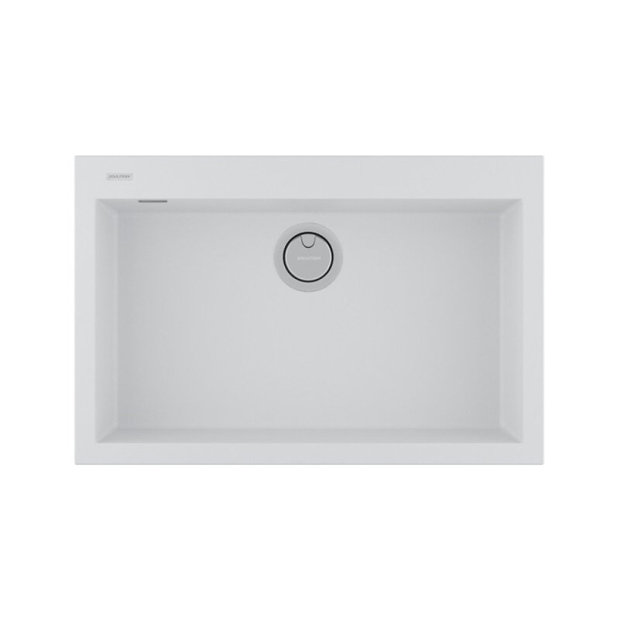 Мойка кухонная Paulmark Decoration, 76 см, PM937650-WH, цвет white