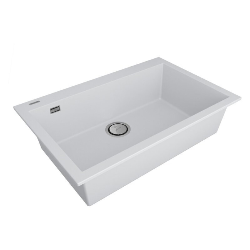 Мойка кухонная Paulmark Decoration, 76 см, PM937650-WH, цвет white