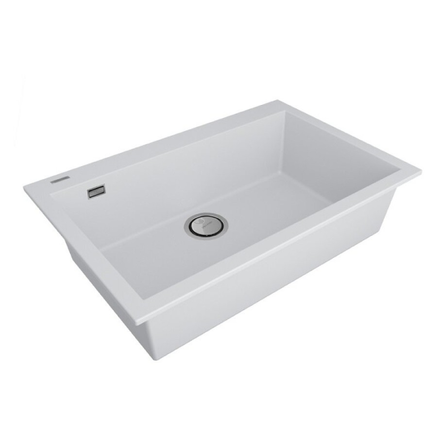 Мойка кухонная Paulmark Decoration, 76 см, PM937650-WH, цвет white