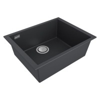 Мойка кухонная Paulmark Neo Classic, 56 см, PM965644-AN, цвет anthracite