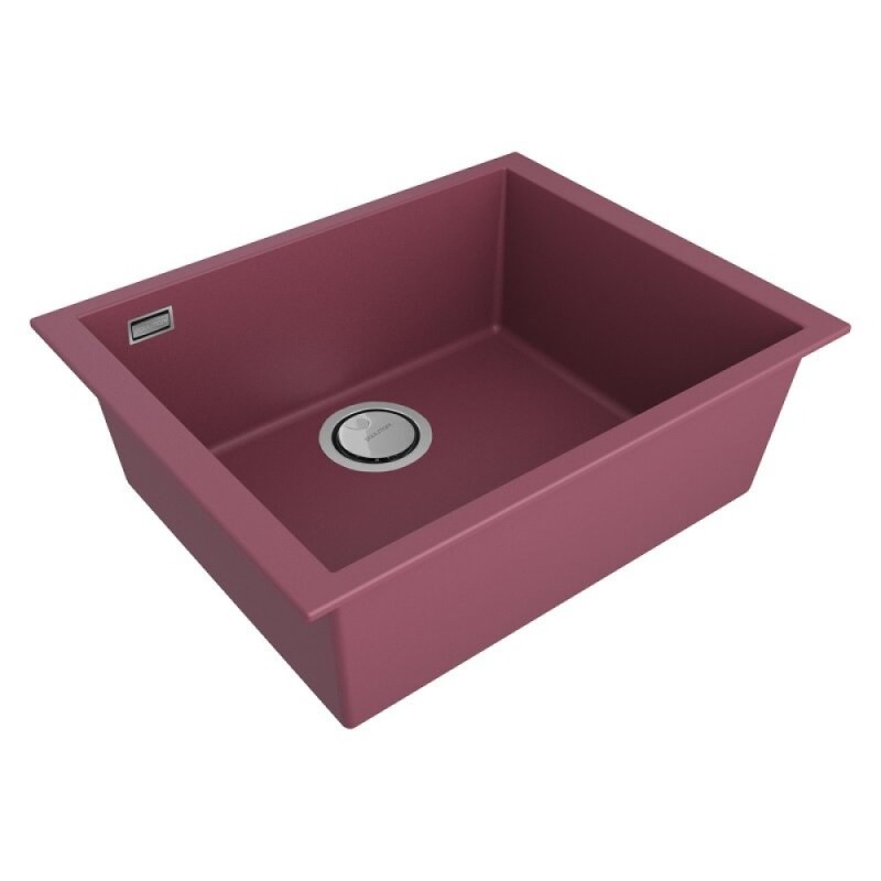 Мойка кухонная Paulmark Neo Classic, 56 см, PM965644-ME, цвет merlot