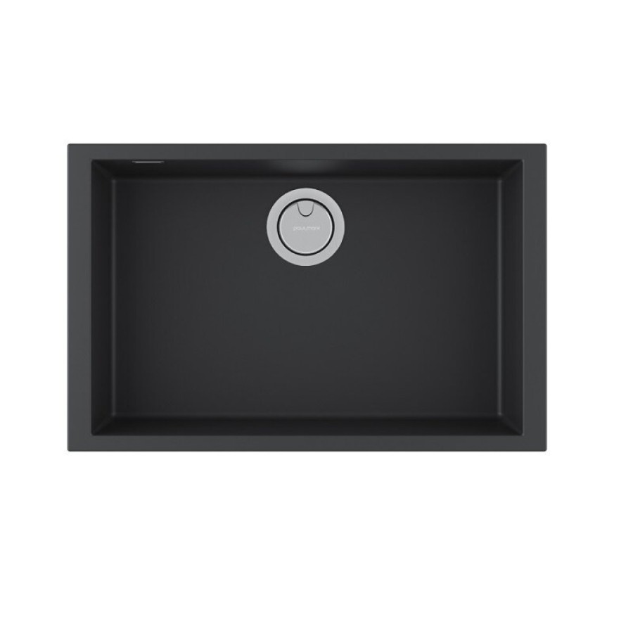 Мойка кухонная Paulmark Neo Classic, 69 см, PM966944-AN, цвет anthracite