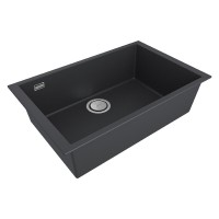 Мойка кухонная Paulmark Neo Classic, 69 см, PM966944-AN, цвет anthracite