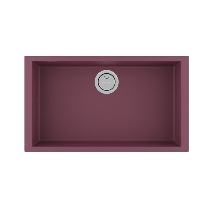 Мойка кухонная Paulmark Neo Classic, 76 см, PM967644-ME, цвет merlot