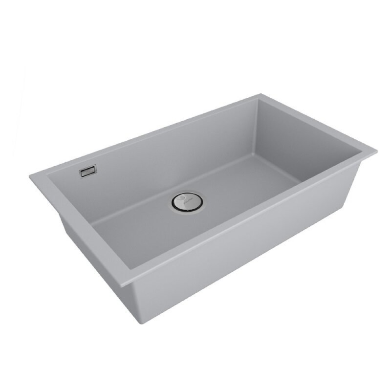 Мойка кухонная Paulmark Neo Classic, 76 см, PM967644-UGR, цвет urban grey