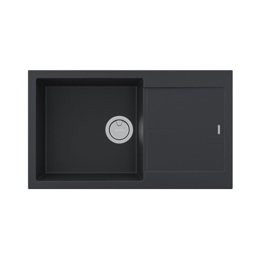 Мойка кухонная Paulmark Extensio, 86 см, PM988650-AN, цвет anthracite