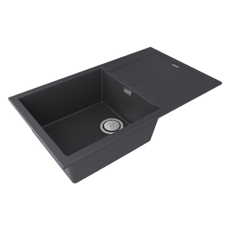 Мойка кухонная Paulmark Extensio, 86 см, PM988650-AN, цвет anthracite