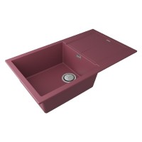 Мойка кухонная Paulmark Extensio, 86 см, PM988650-ME, цвет merlot