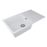 Мойка кухонная Paulmark Extensio, 86 см, PM988650-WH, цвет white