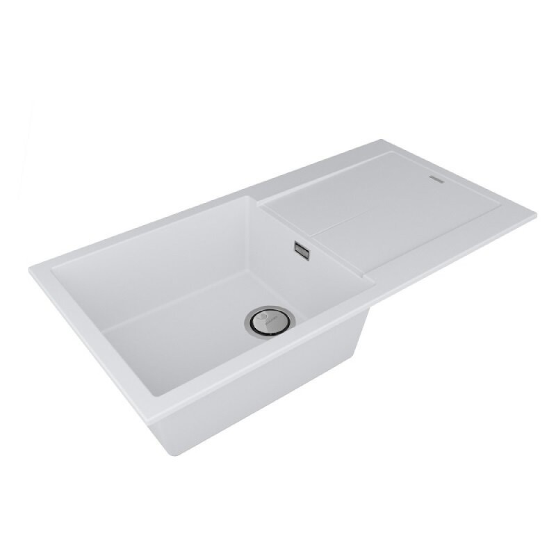 Мойка кухонная Paulmark Extensio, 99 см, PM989950-WH, цвет white
