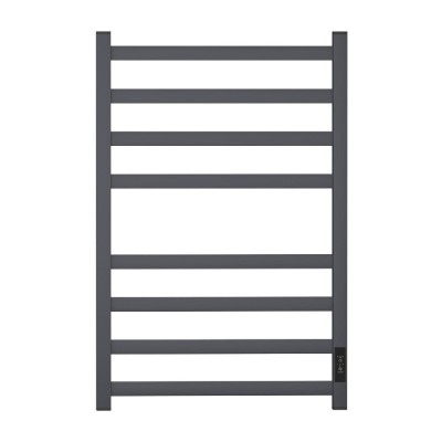 Полотенцесушитель электрический Point Меркурий PN83858GR, ширина 50 см, высота 80 см, диммер справа, цвет графит премиум
