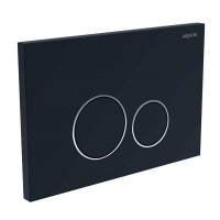 Клавиша смыва Aquatek Pneumo S PNS-0000015, пневматическая, цвет черный матовый
