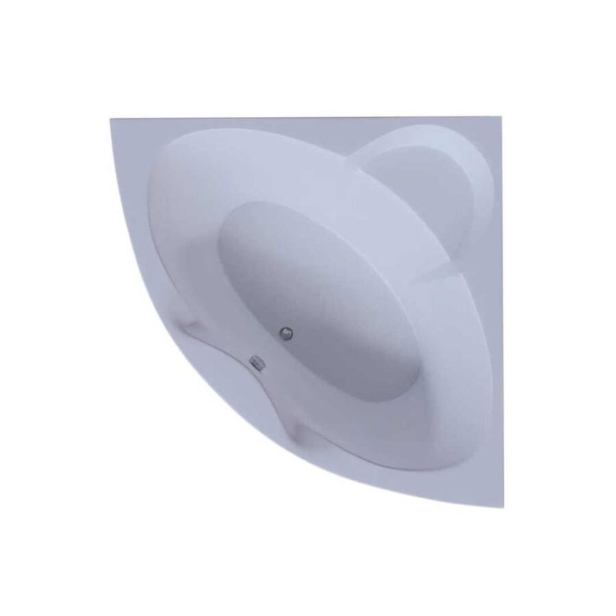 Ванна акриловая Aquatek Поларис-1 140 x 140 см с фронтальным экраном, вклеенный каркас, белая, POL1-0000030