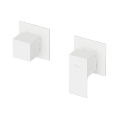 Смеситель для душа Cezares PORTA-VDIM3-M-BIO, белый матовый