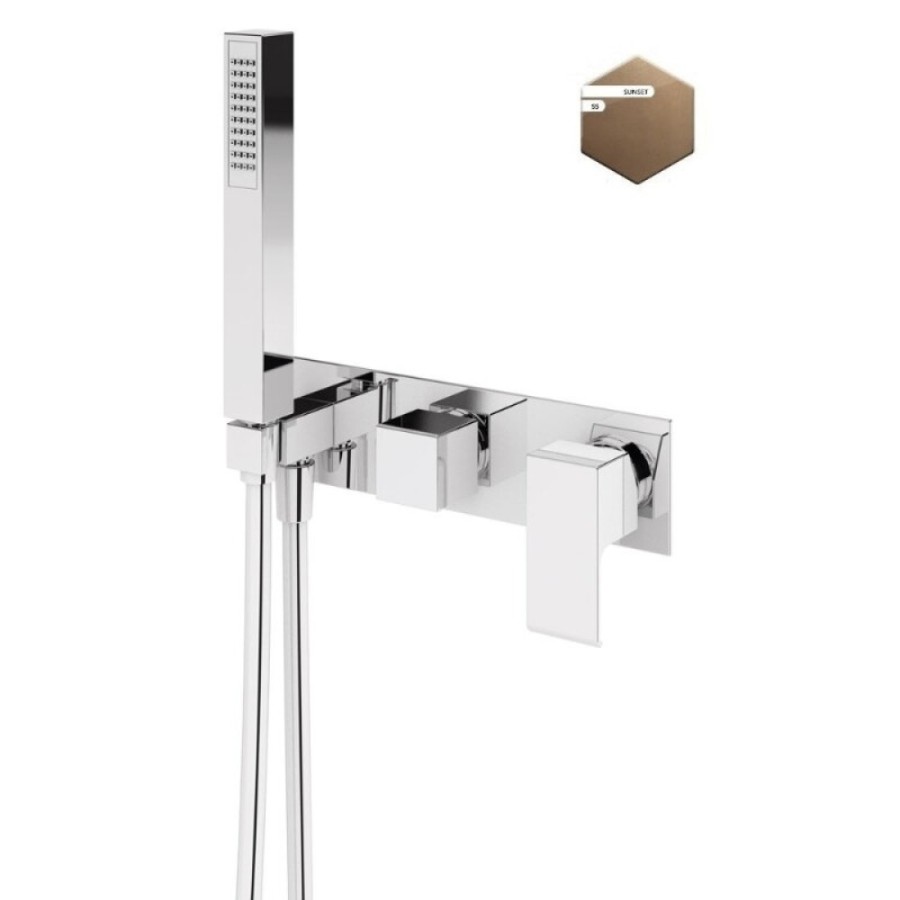 Смеситель для душа Cezares PORTA-VDM2-SS, бронза