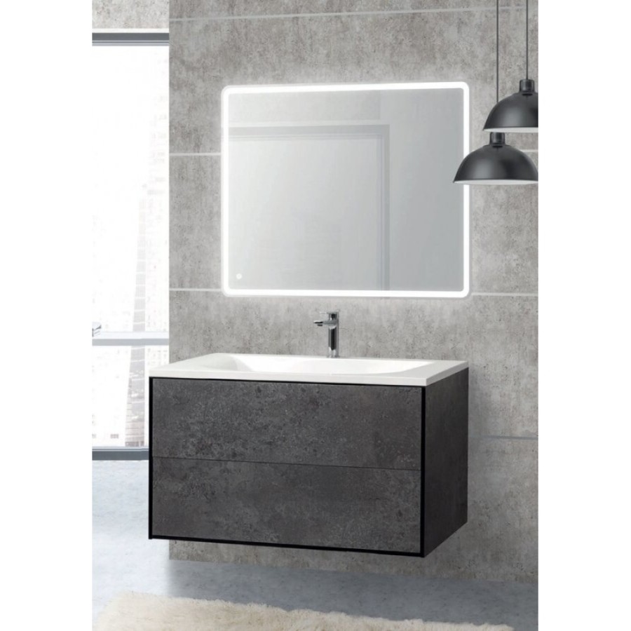 Тумба под раковину Cezares Premier-hpl PREMIER-HPL-100-2C-SO-MGN-BLUM, подвесная