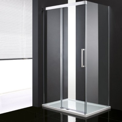Душевой уголок Cezares PREMIER-SOFT-W-AH-1-120/80-C-Cr-IV, 120 х 80 см, стекло прозрачное