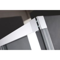 Душевой уголок Cezares PREMIER-SOFT-W-AH-1-120/80-C-Cr-IV, 120 х 80 см, стекло прозрачное