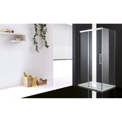 Душевой уголок Cezares PREMIER-SOFT-W-AH-1-130/100-C-Cr-IV, 130 х 100 х 200 см, стекло прозрачное антикальций, профиль хром