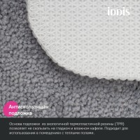 Набор ковриков для ванной комнаты Iddis Promo PSET06Mi13, 65 x 45 см + 45 x 45 см, полиэстер, серый