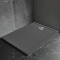 Поддон душевой Veconi Pietra AG PT-AG-12080-RU, 120 x 80 см, прямоугольный, искусственный камень, антрацит