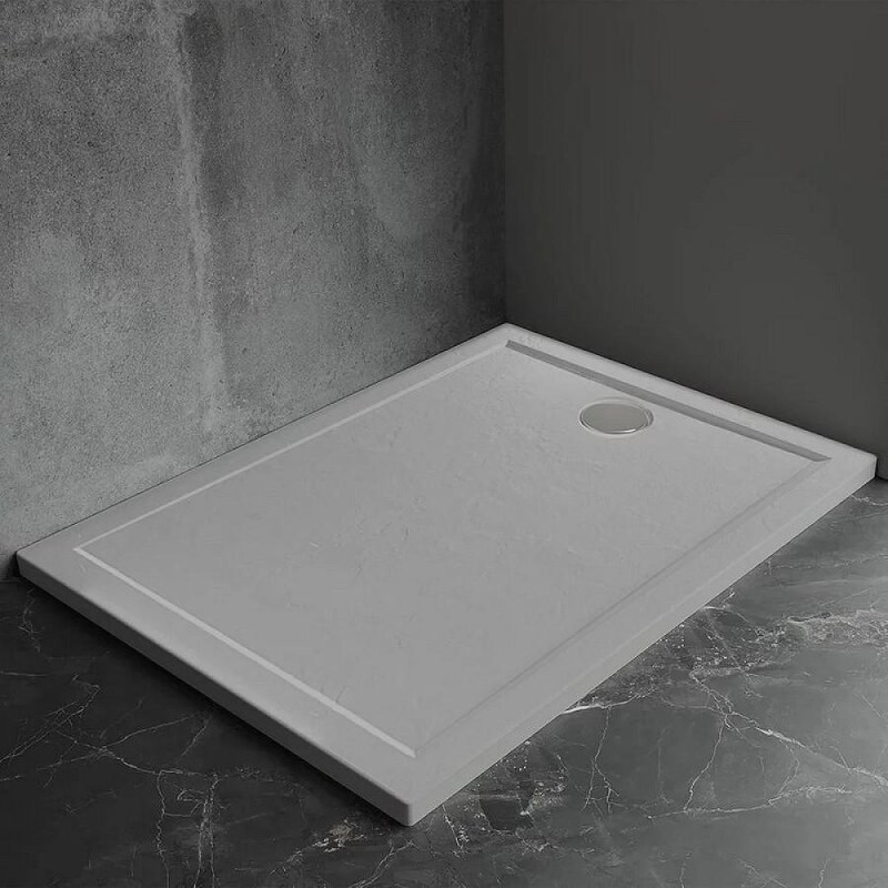 Поддон душевой Veconi Pietra G PT-G-100100-RU, 100 x 100 см, квадратный, искусственный камень, антрацит